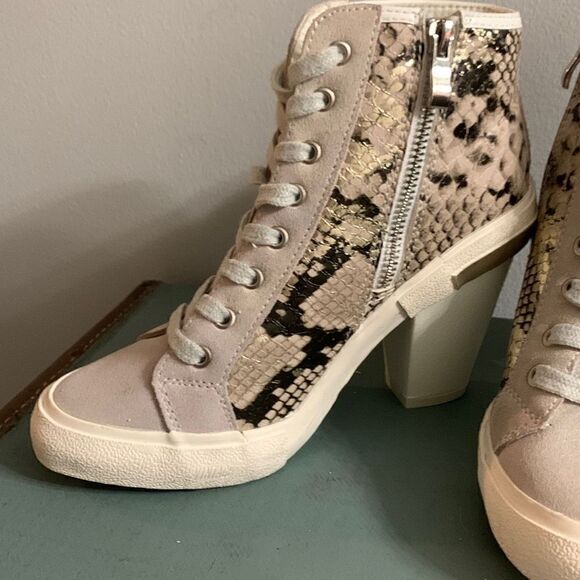 Vintage Havana Remiee 2 boots Studded Snakeskin Embossed Leather Bootie 6.5 - Picture 3 of 8